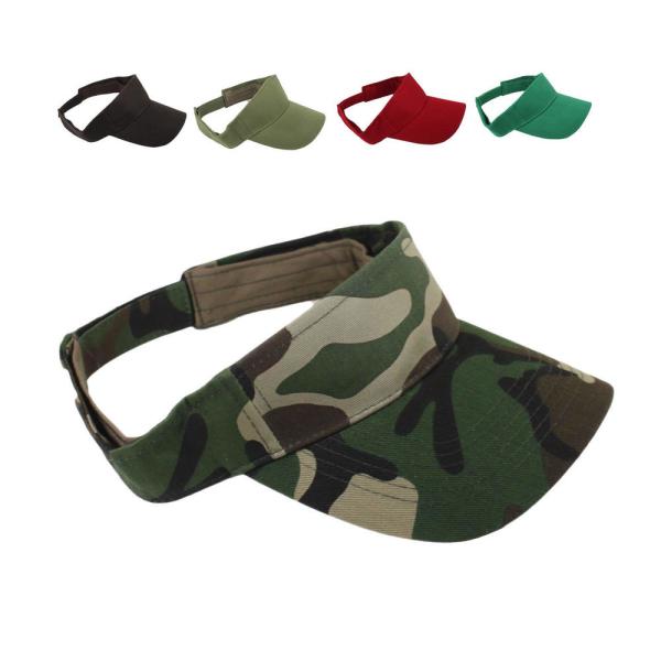 Colors Sun Visor Hat Adjustable Golf Sports Unisex Cap Patches Panel Style