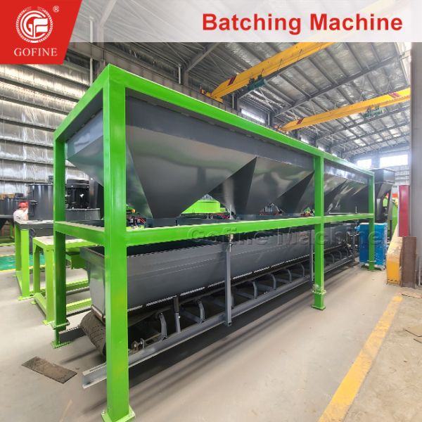 Fully Automatic 6 Hoppers Batching System Fertilizer Batching Machine