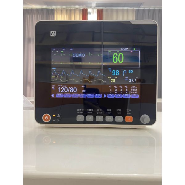 12.1 Inch Full Screen 6 Parameter Multi Parameter Patient Monitor with Optional Printer for Hospital ICU