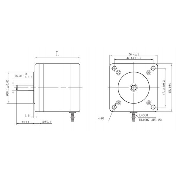 Мотор Dc Stepper мотора 12v серии 57BYGN гибридный шагая
