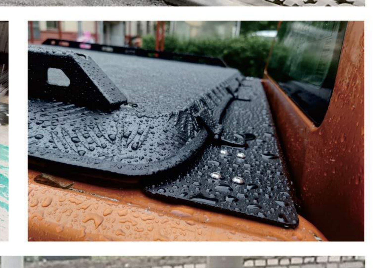 Заворачивание операции твердого типа Автомобиль внедорожник универсальный алюминиевый складной грузовик кровать покрытие