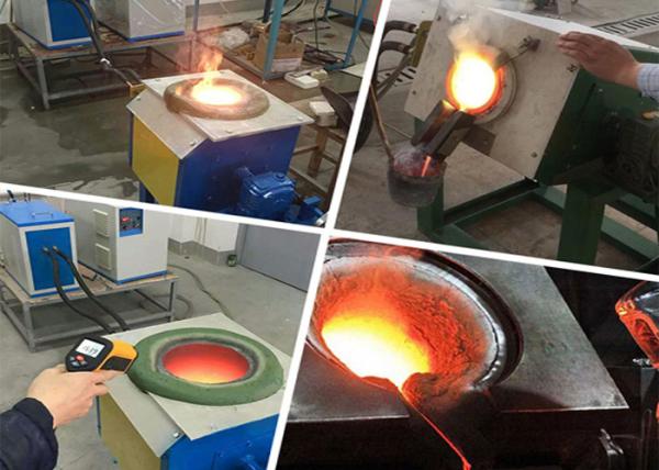 Certificação de derretimento do CE da eficiência elevada da fornalha de indução 25kw do ferro bonde do metal