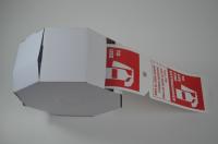 Danger de PVC de GV verrouillé hors des signes de carte durables blancs noirs d'étiquette