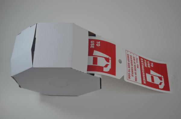 Perigo do PVC do GV travado para fora dos sinais Cardstock duráveis brancos pretos da etiqueta