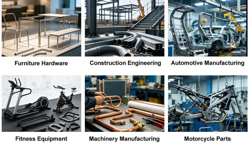 CNC Automatic Square & Round Pipe Bending Machine, Factory Direct Metal Tube Bender for Stainless Steel, Carbon Steel Pipe Processing