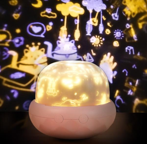 Mushroom Bedroom LED Night Light , CE ROHS Sky Projection Night Light