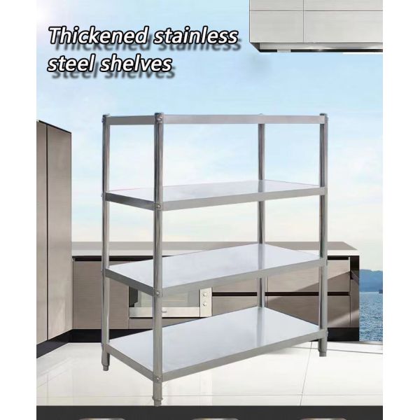 Durable Commercial Stainless Steel Shelves Space Saving Metal Catering Shelves