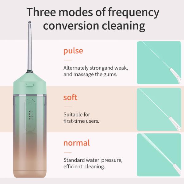 Mini 3 Modes Rechargeable Water Flosser With 1250mah Lithium Battery