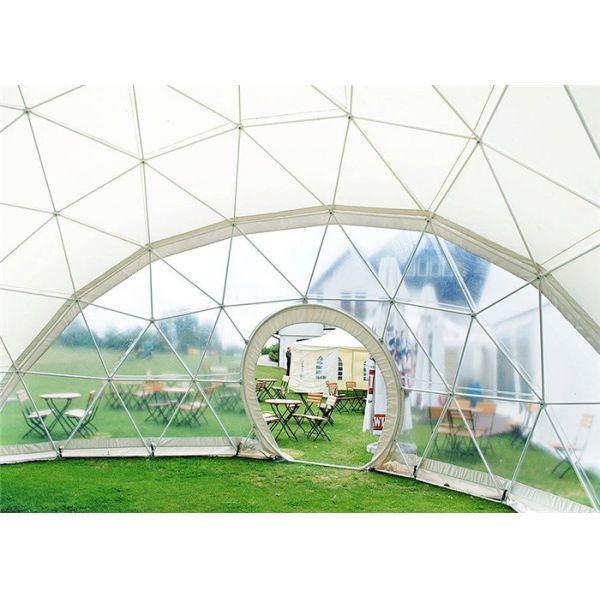 Outdoor PVC Heavy Duty Geodesic Tent Dome Waterproofing Half Sphere