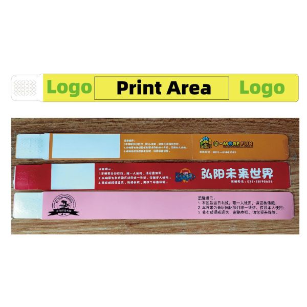ALL Target End User Printable Thermal QR Code Wristbands with Self Adhesive in Blue