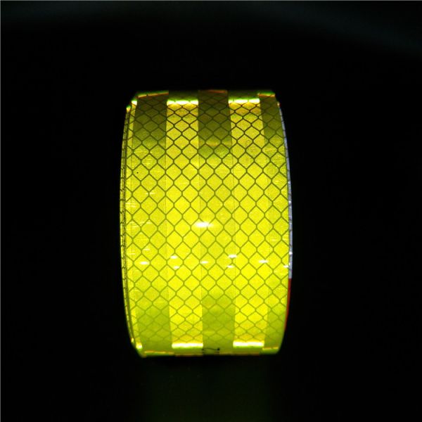 Fluorescent Yellow Green Reflective Tape Adhesive 3M for Truck Crystal Reflectors
