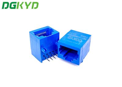 Soquete 5621 único RJ45 portuário sem transformador, conector azul RJ45 de PBT RJ45 sem transformador