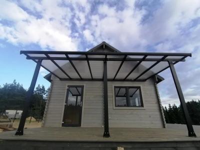 13m2 tarasu garden wall mounted DIY patio cover aluminum sunshade outdoor gazebo patio cover Sun Shelter Black