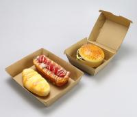 Boîte à burger personnalisée empilable avec trous d'aération, emballage écologique et personnalisable