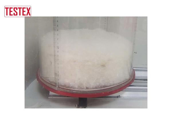 Automatic Blowing System Fabric Testing Equipment Touch Screen Feather / Down Filling Power Tester