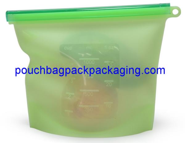 Reusable Silicone Food Storage Bag Food Grade Vegetable Storage Bag