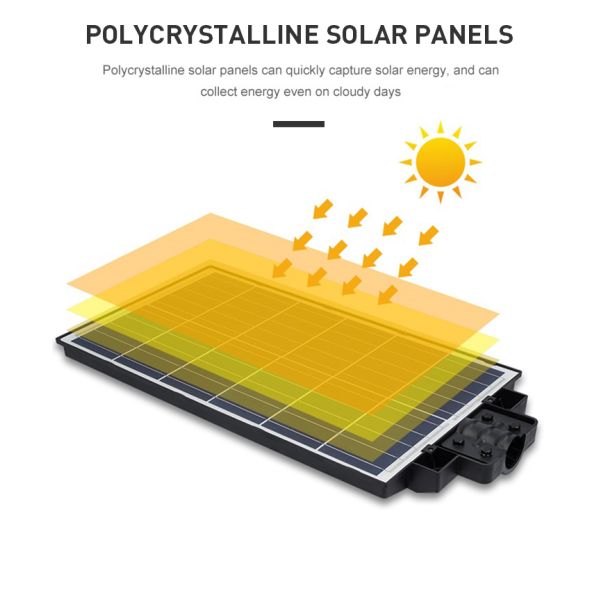 Outdoor All In One Solar Street Light 100w 300W 500W for ROAD Working Time hours 50000