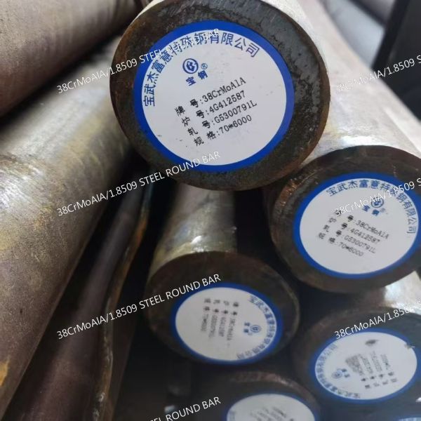 Hot Rolled 1.8509 Steel Round Bar With Excellent Machinability 38CrMoAlA Steel Rod