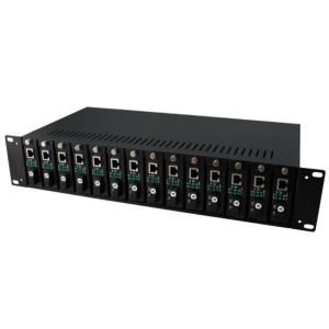 AC100V - шасси конвертера средств массовой информации держателя шкафа 260V, шасси конвертера средств массовой информации оптического волокна слотов 2U 14