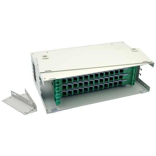 SC FC ST LC Cadre de distribution optique ODF à 72 ports compatible avec une plaque d'acier de 1,2 mm
