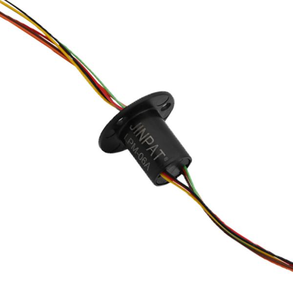 Small Capsule Slip Rings 6 Circuit 2A IP40 300RPM Gold To Gold