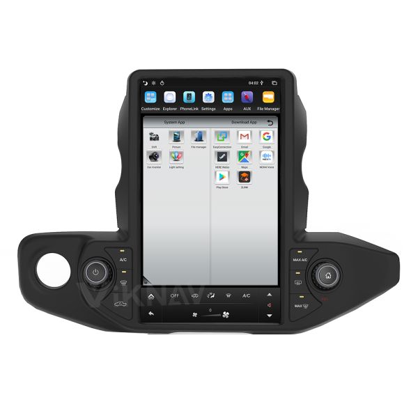 Авторадио для Jeep Wrangler (2018-2021) 13,6 дюйма GPS навигация DVD мультимедиа авто стерео 2din