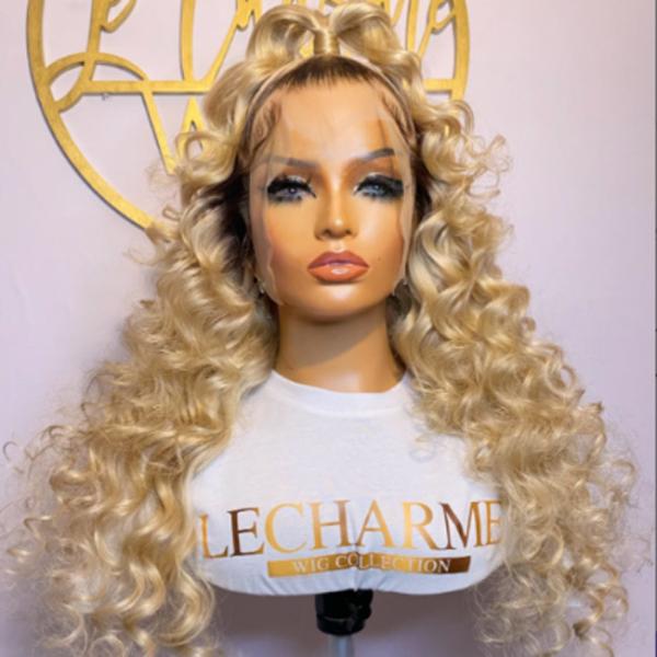 Cuticle Aligned 100% Raw 613 Human Hair Wig Lace Closure Vendors