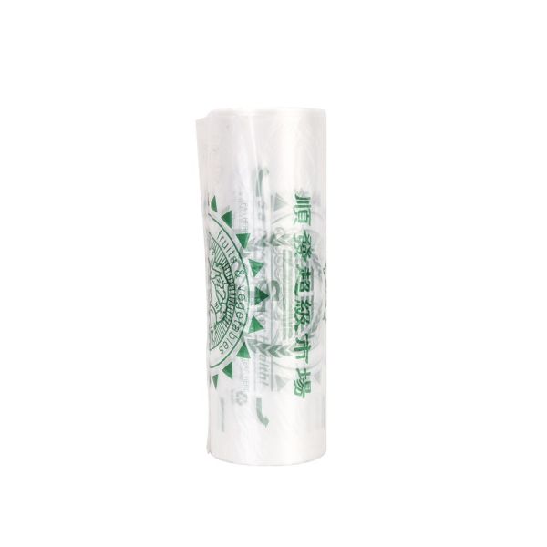 Firm Plastic Bags for Grocery T-shirt Bags on Roll Custom Logo Certificate ok compost