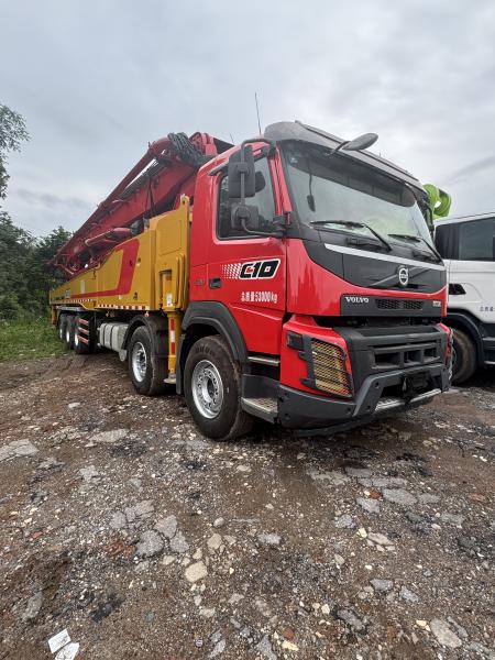 Second Hand Climbing Capability Used Sany Concrete Pump Truck Volvo Chassis