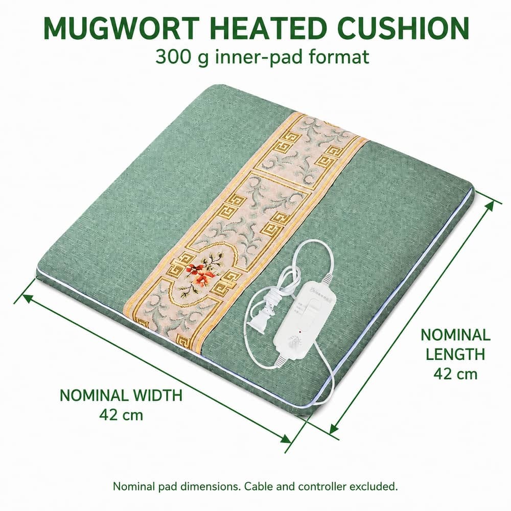 Mugwort Heated Cushion, Nominal 42 x 42 cm, with 300 g Inner Pad