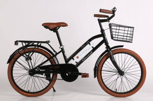 Coaster brake hi-ten steel  24/26 inch New York style city bike with Shimano 6/7 speed and Cowhide seat