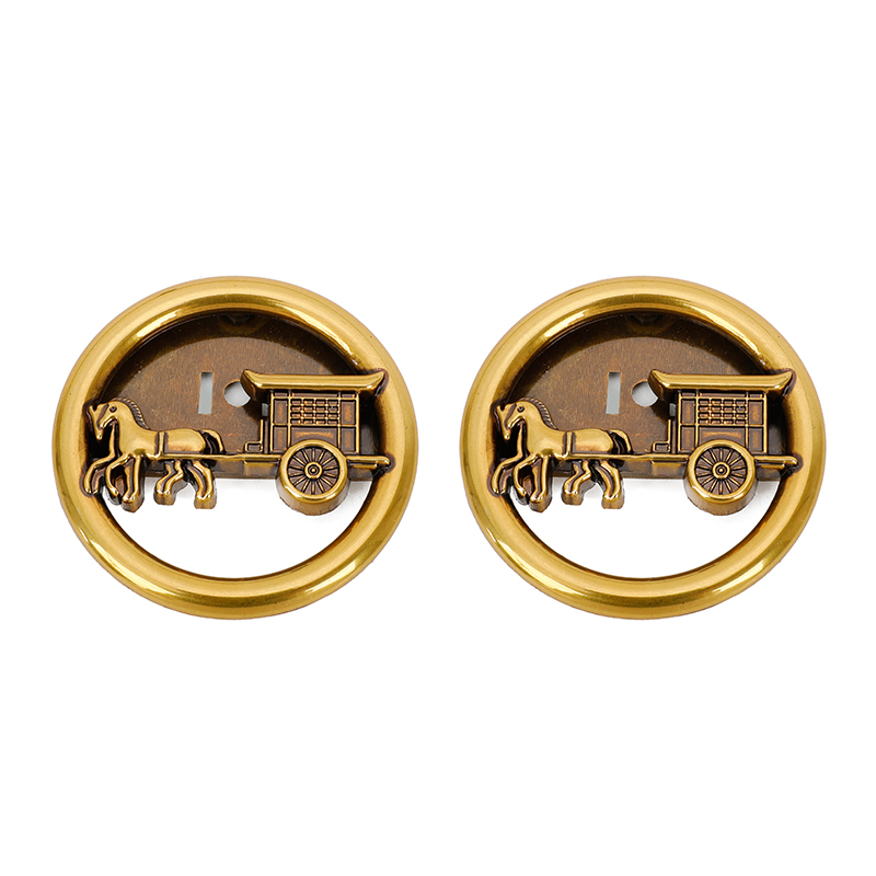 5cm Handbag Lock Hardware For Purse DIY Part Ring Pony Rider Bag Lock