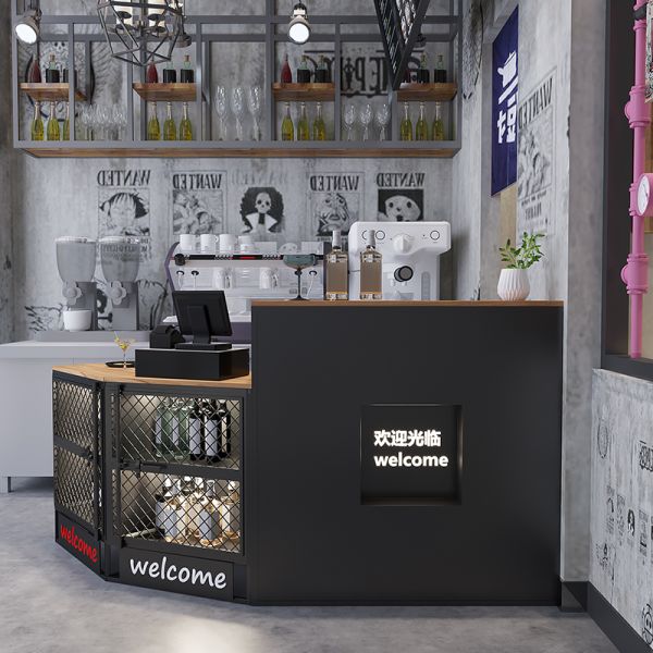Modern Hotel Reception Desk Design with OEM ODM Accepted Front Desk Reception Counter