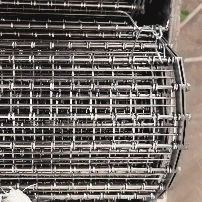 Inconel 625 Nickel Alloy Eye Link Wire Mesh Conveyor Belt 980°C for Meat Processing Heavy Duty Custom