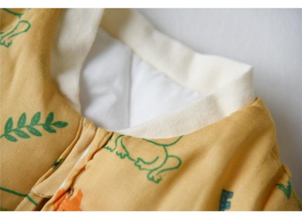 Machine Washable Ultra Soft Muslin Baby Pajamas Breathable Cotton Long Sleeve Unisex Baby Pajamas