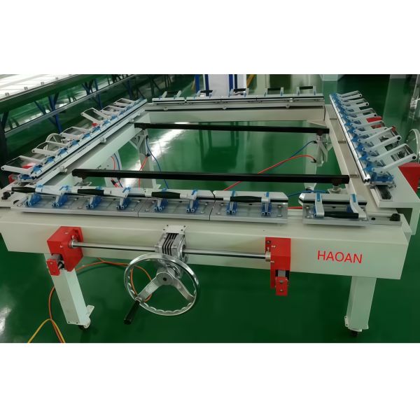 Double Clamp Mechanical Screen Printing Stretching Machine