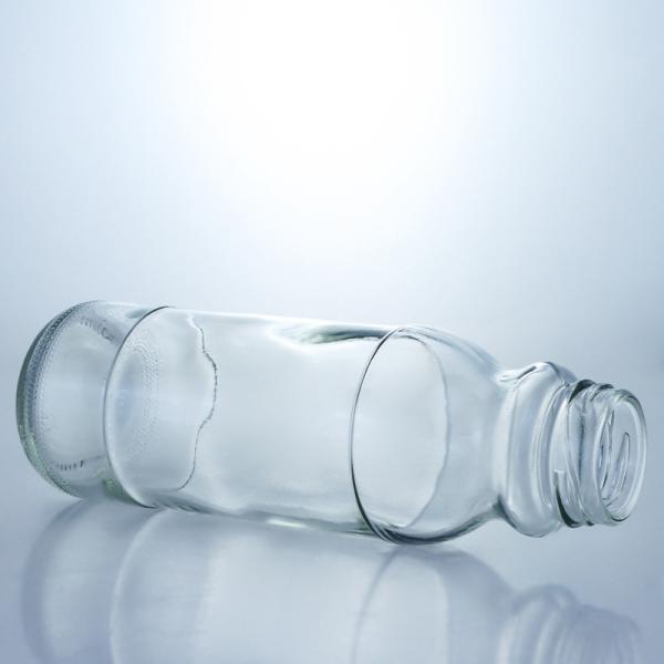 Customized Logo Clear Milk Bottle 320ml 500ml Glass Juice Coffee Bottle With Screw Lid