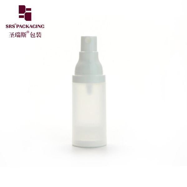 15ml 30ml 50ml plastic spray empty alcohol airless pump bottles frosted