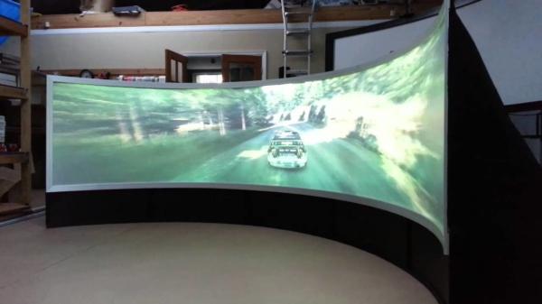 O grande cinema de 4K 3D seleciona a tela de projeção 3D de prata com pintura de prata