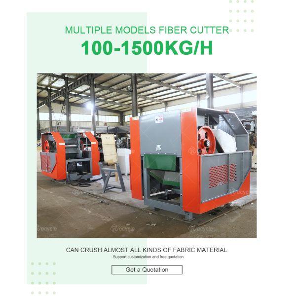 Factory Price Waste Fabric Cotton Fiber Cloth FIBC Ton Bag Cloth Cutting Machine Straw Shredding Machine