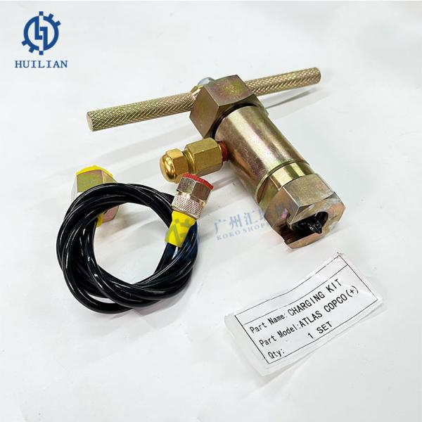 Altas Copco Hydraulic Breaker Hammer Nitrogen Charging Gas Charger Kit For Machinery Repair