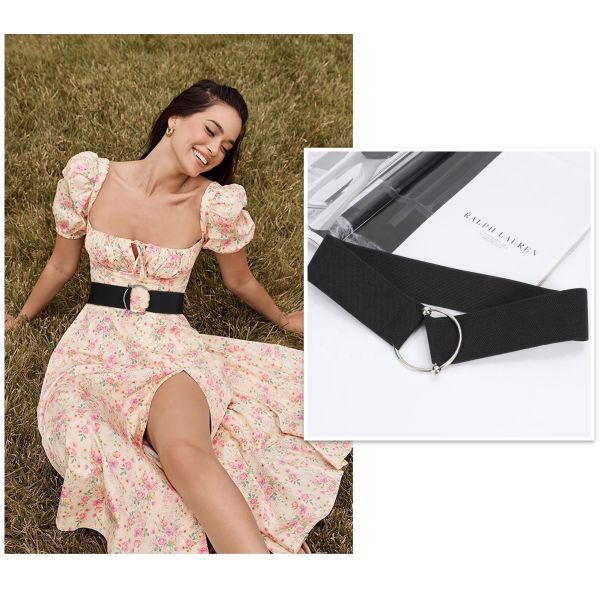 Женщины пояса платья металла o черные