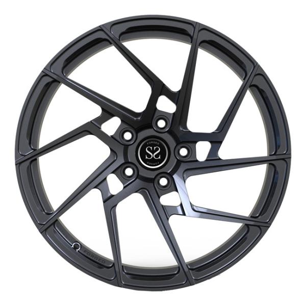 Gun Metal Discs 1 Piece Forged Wheels 19inch For Audi S4 Monoblock Rotational Concave Rims