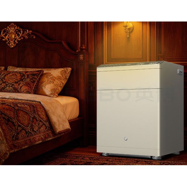 Motion-Activated Drawer Smart Safe Box Biometric Lock Dual Alarm