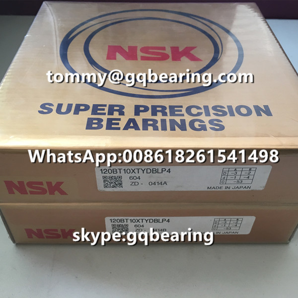 CNC Spindle Application NSK 120BT10XTYDBLP4 Super Precision Angular Contact Ball Bearing