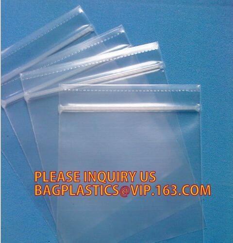 zip lock bag packaging underwear packaging clear PVC packing bag, Food transparent plastic zip lock PE/PET bags, bagplas
