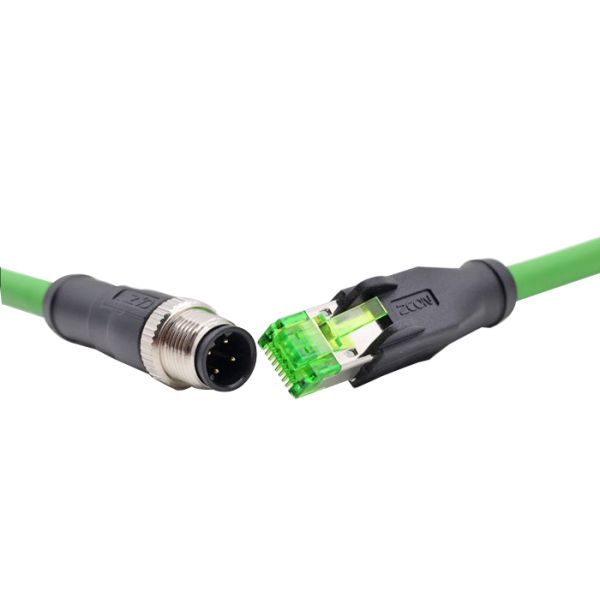 1000mm 22 conjuntos de cabo Calibre de diâmetro de fios M12 Overmolded