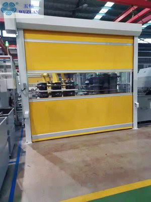                  PVC Fabric Car Wash Plastic Fast Action Automatic Servo System Rapid Roll High Speed Roller Shutter Door             