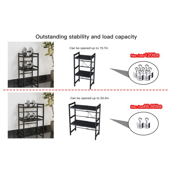 Kitchen Shelf Organize Stainless Steel Storage Rack for Vegetable Fruit Rotation
