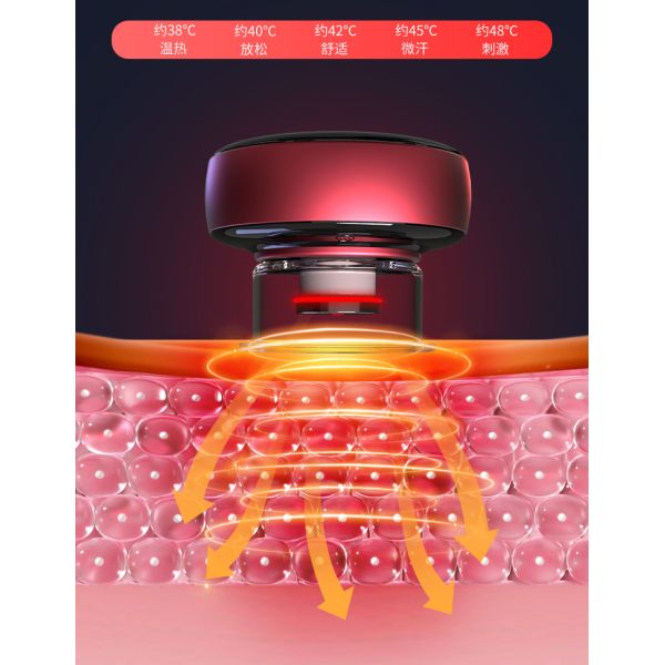 Type-C Powered Fitdash Foot Massage Therapy Device with Red Light and Vibrating Suction